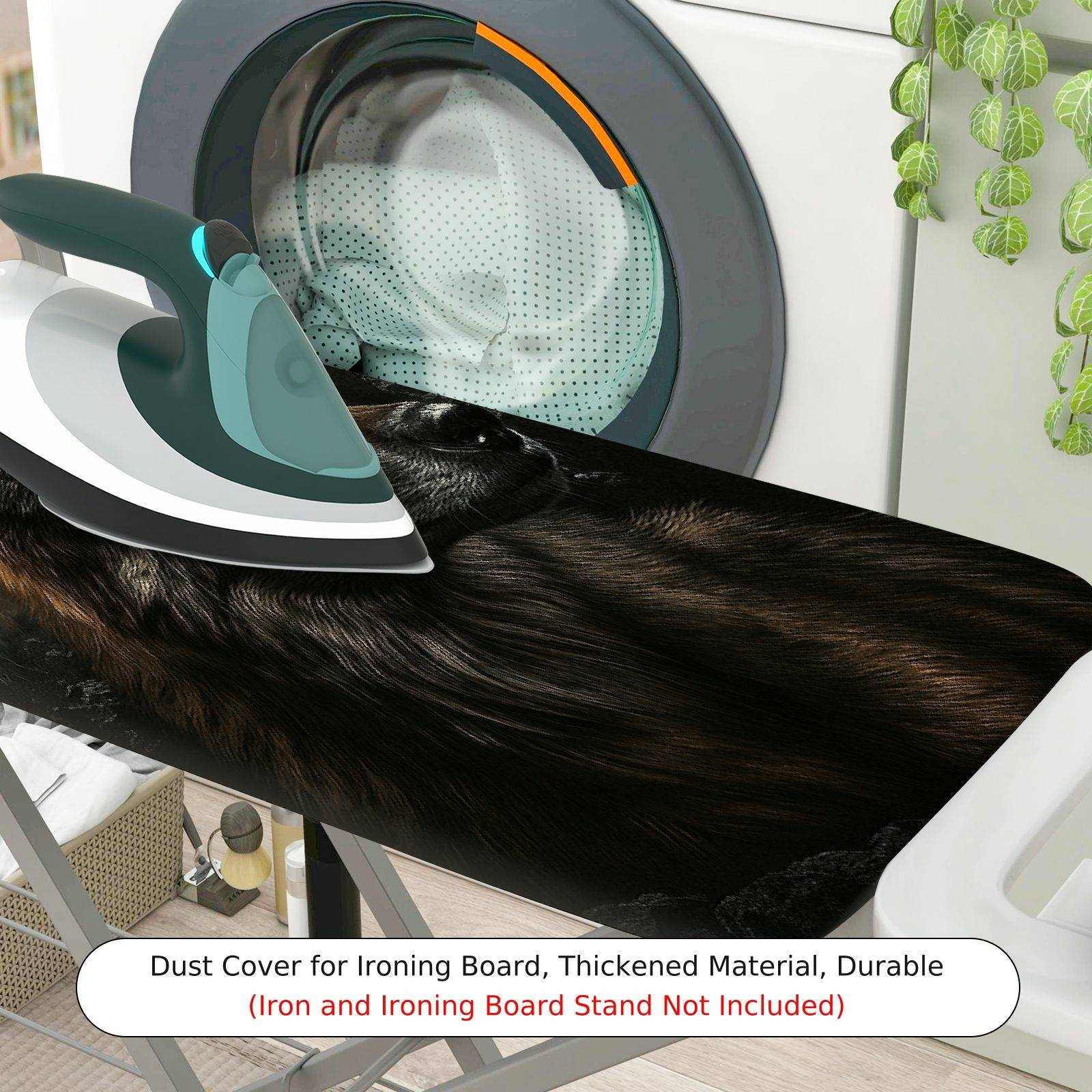 1-Piece Wolf Forest Animal  Ironing Board Cover, Universal Size, Without Board