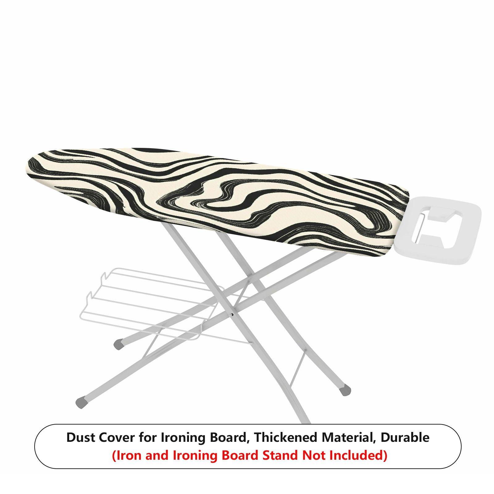 1-Piece Abstract Black White Geometric  Ironing Board Cover, Universal Size, Without Board