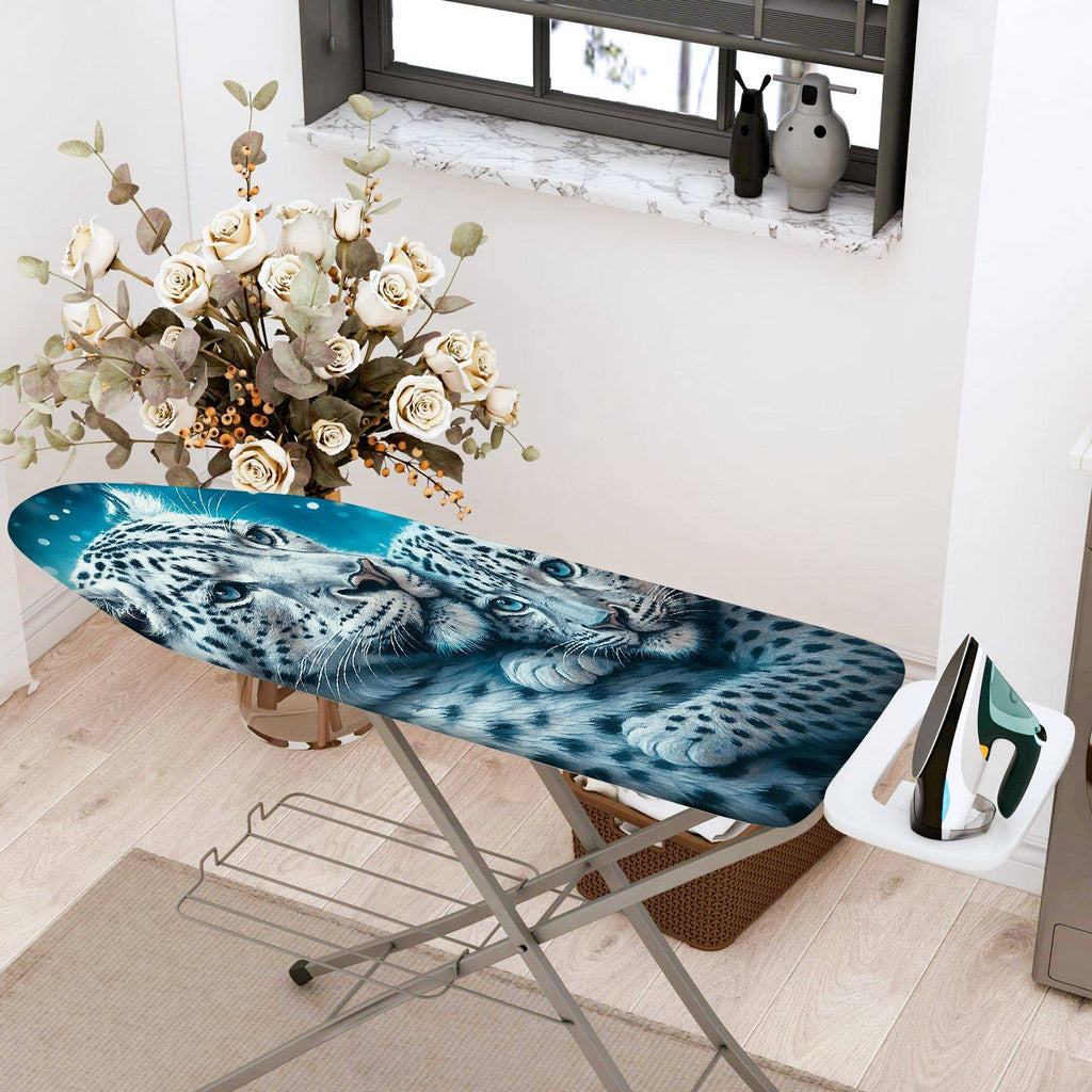 1-Piece Snow leopard Wildlife Animal Nature  Ironing Board Cover, Universal Size, Without Board