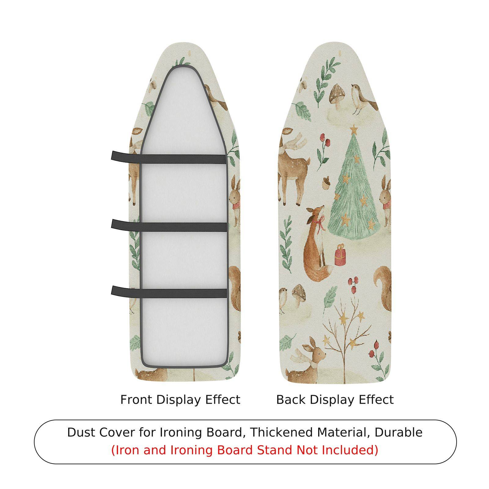 1-Piece Animal Christmas  Ironing Board Cover, Universal Size, Without Board