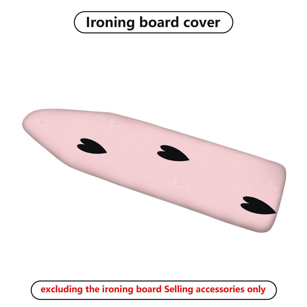 1-Piece Heart Pink Romantic  Ironing Board Cover, Universal Size, Without Board