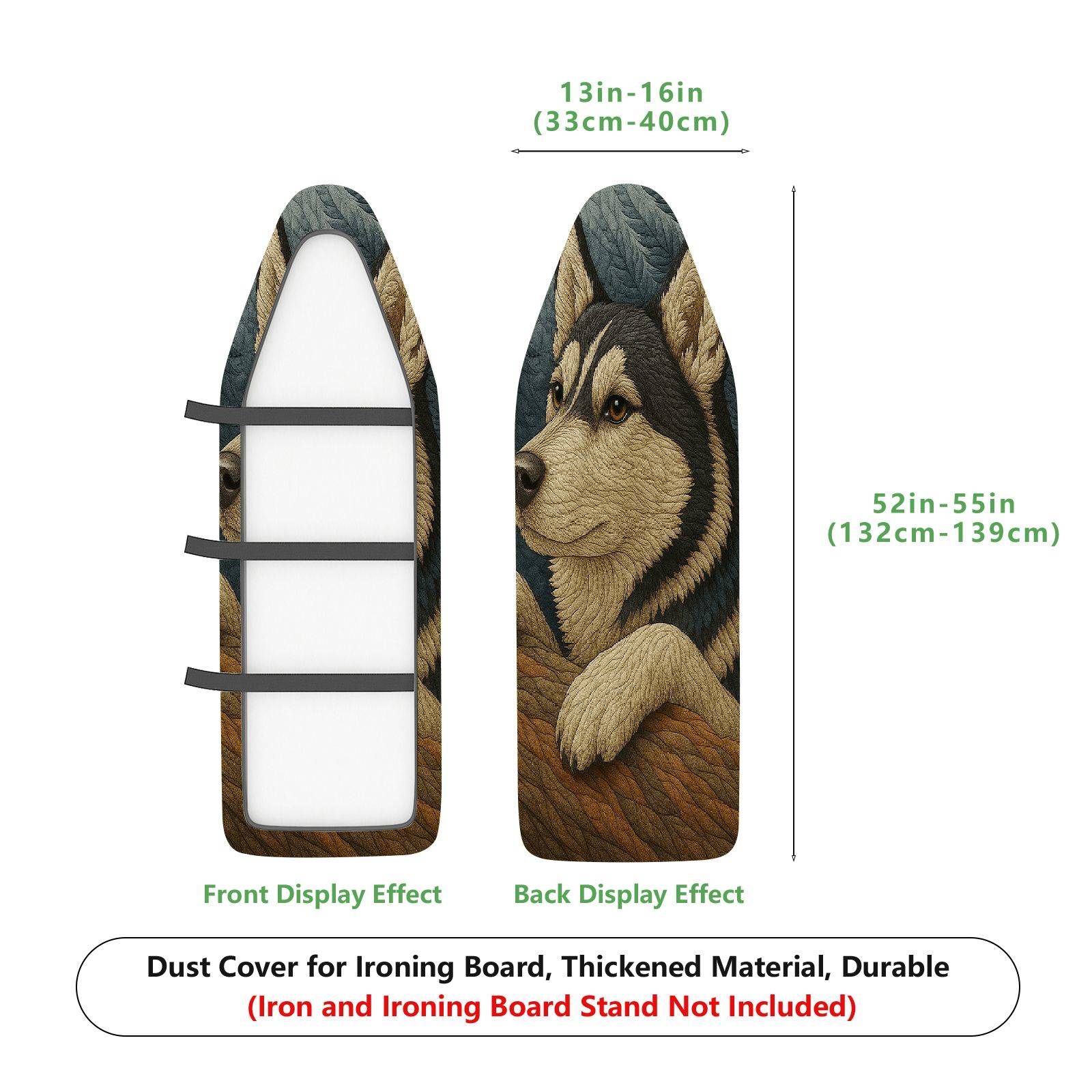 1-Piece Animal Art Dog  Ironing Board Cover, Universal Size, Without Board
