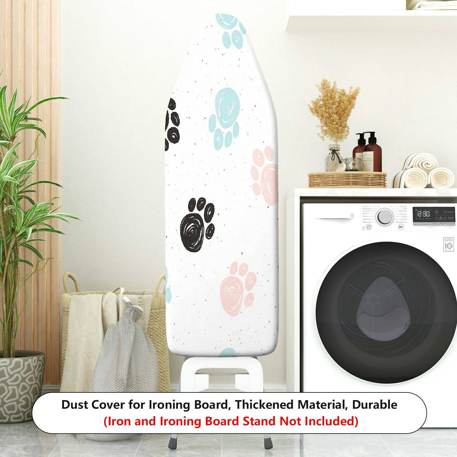 1-Piece Paw print Pattern Animal Design Cute Theme  Ironing Board Cover, Universal Size, Without Board