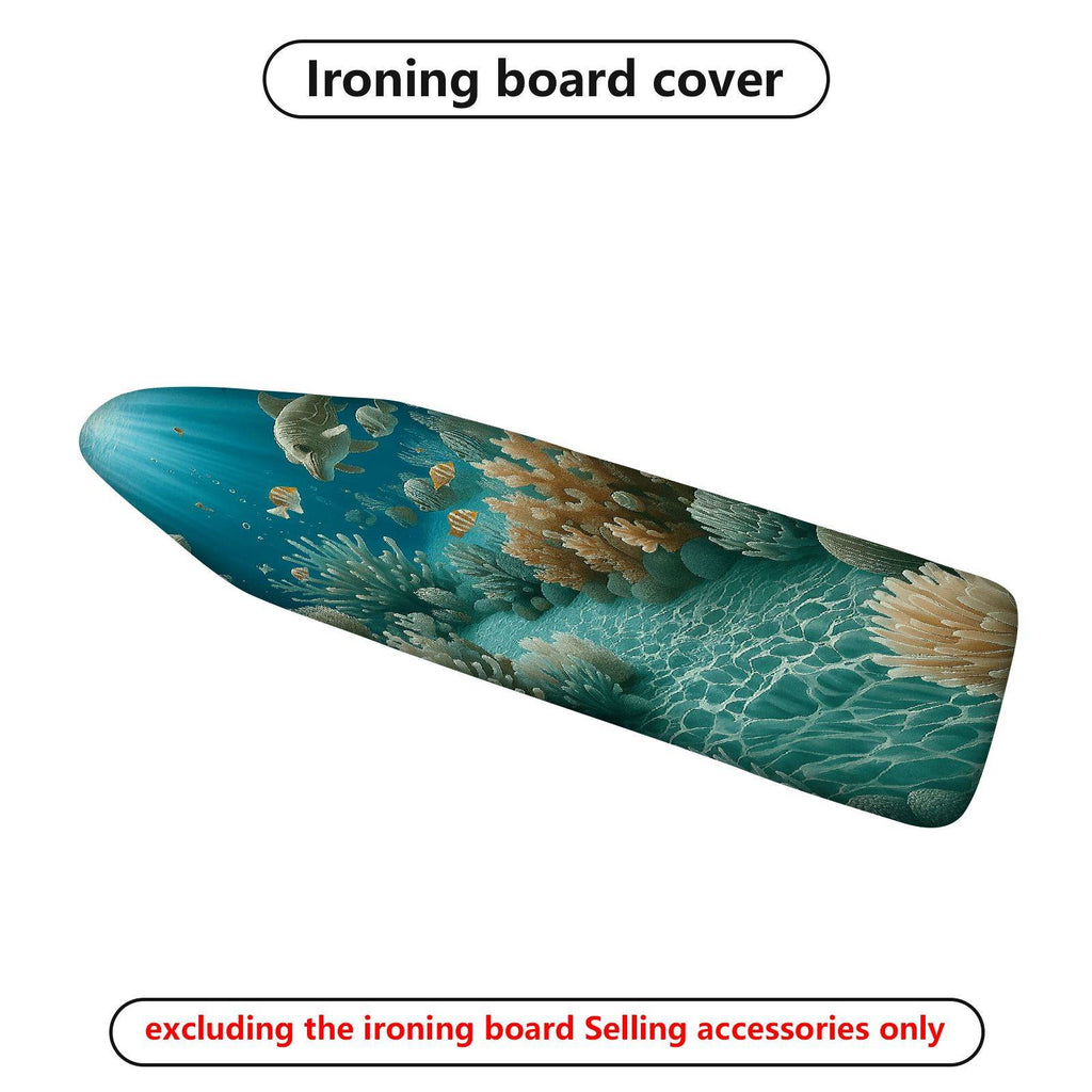 1-Piece Coral Sea Ocean Marine  Ironing Board Cover, Universal Size, Without Board