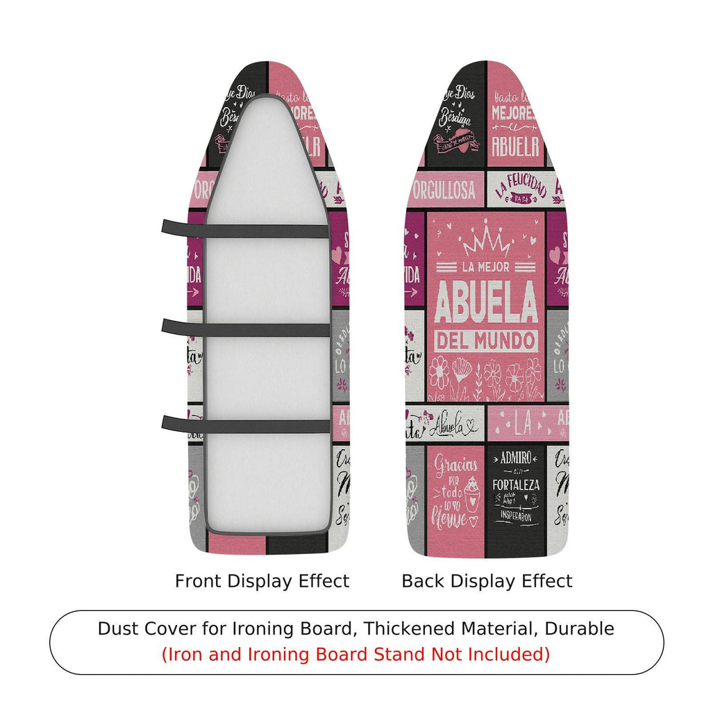 1-Piece Grandmother Quote Inspirational Pink  Ironing Board Cover, Universal Size, Without Board