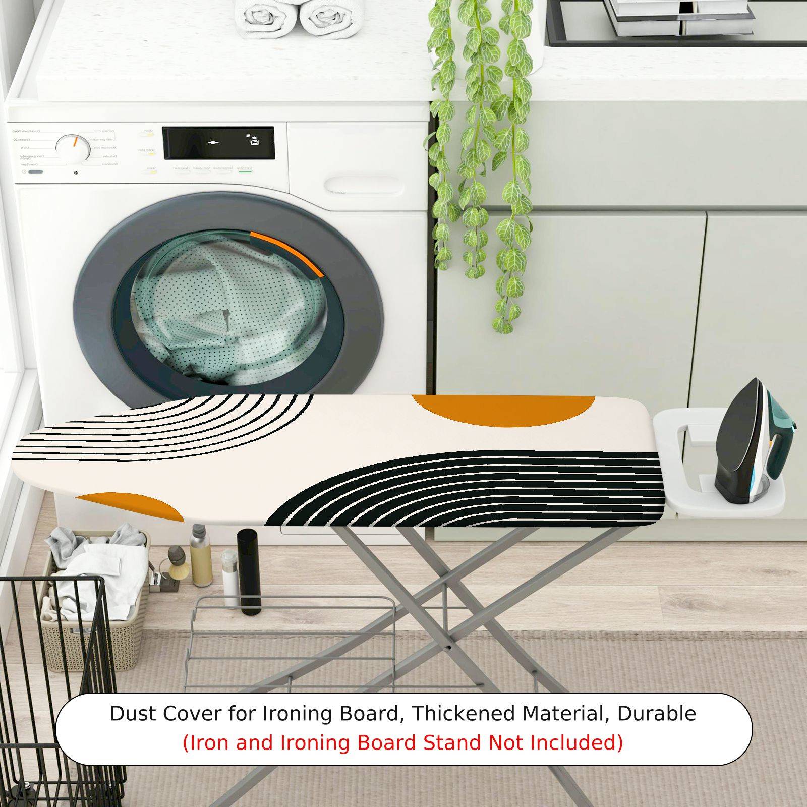 1-Piece Modern Abstract Geometric  Ironing Board Cover, Universal Size, Without Board