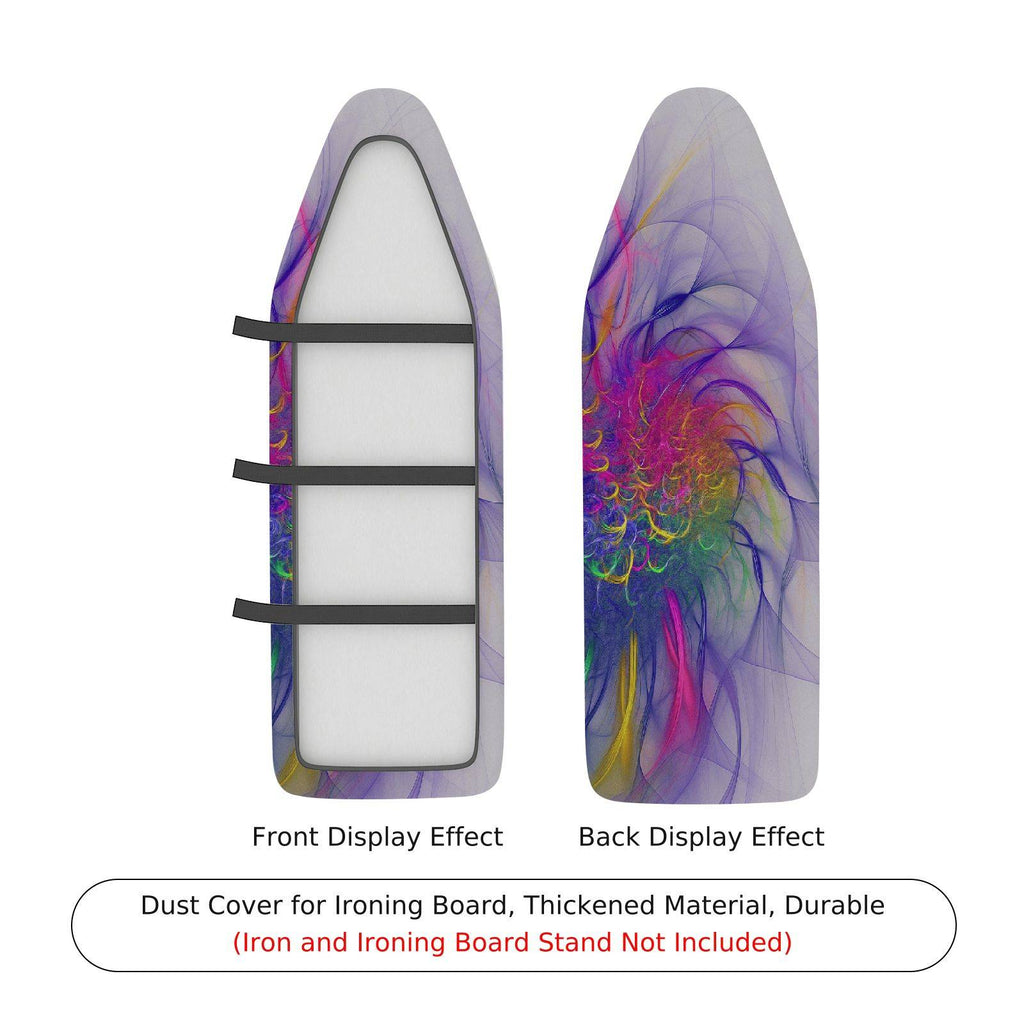 1-Piece Abstract Swirl Colorful Pattern  Ironing Board Cover, Universal Size, Without Board