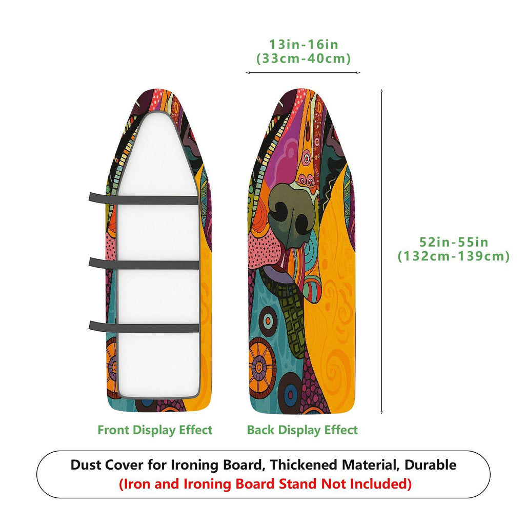 1-Piece Abstract Multicolor Pattern Art  Ironing Board Cover, Universal Size, Without Board