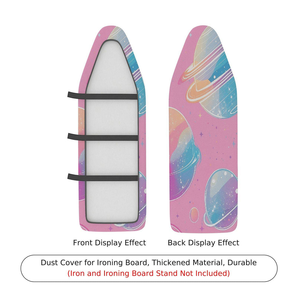 1-Piece Pink Galaxy Stars  Ironing Board Cover, Universal Size, Without Board