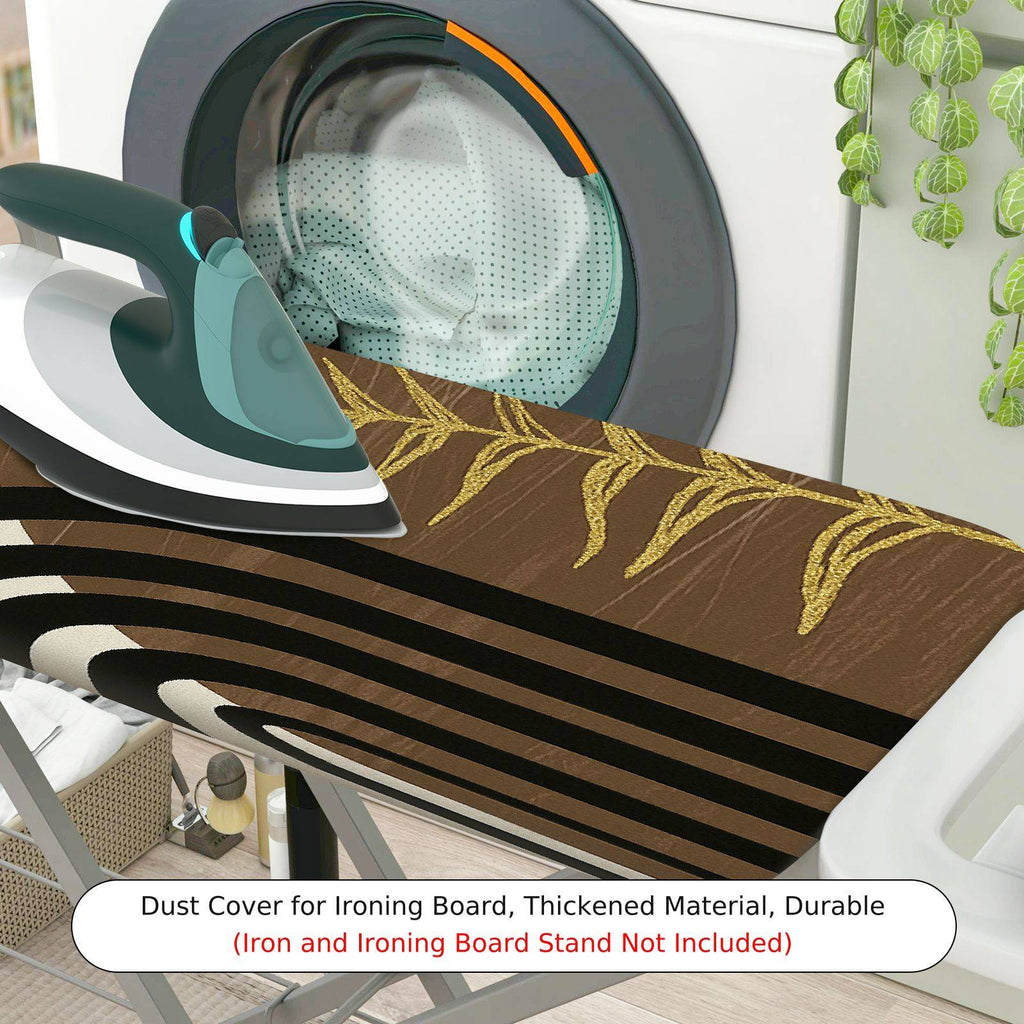 1-Piece Abstract Nature Pattern Brown  Ironing Board Cover, Universal Size, Without Board