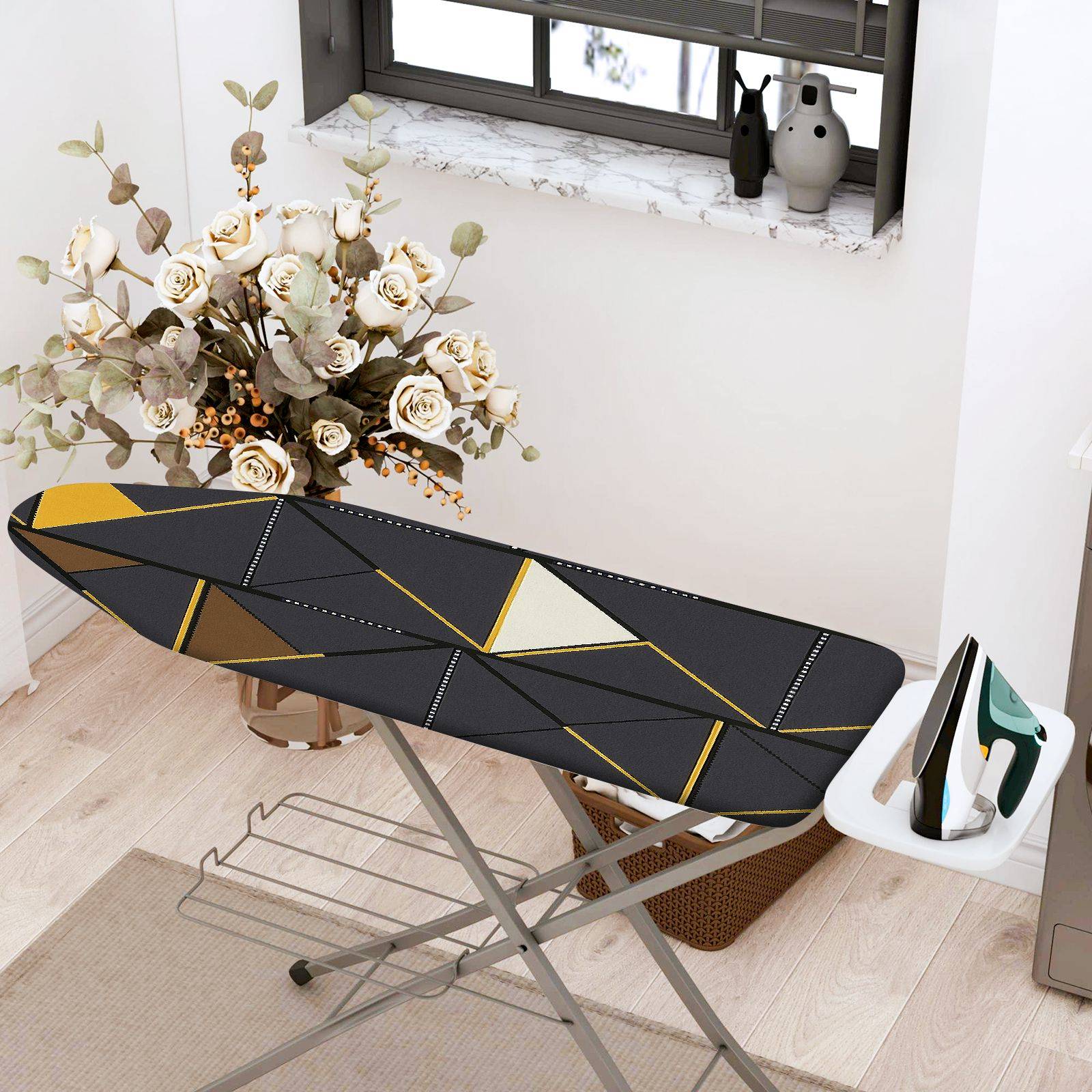 1-Piece Geometric Abstract Modern  Ironing Board Cover, Universal Size, Without Board