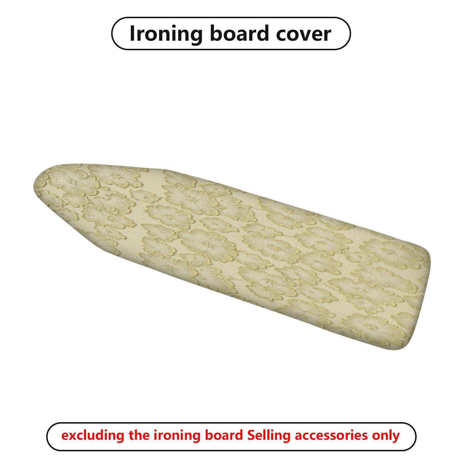 1-Piece Floral Beige Vintage  Ironing Board Cover, Universal Size, Without Board