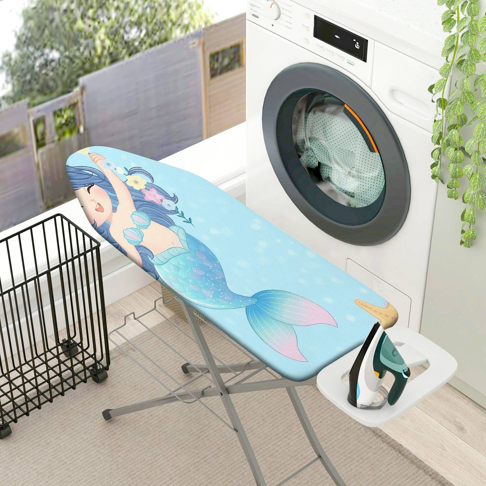 1-Piece Ocean  Ironing Board Cover, Universal Size, Without Board