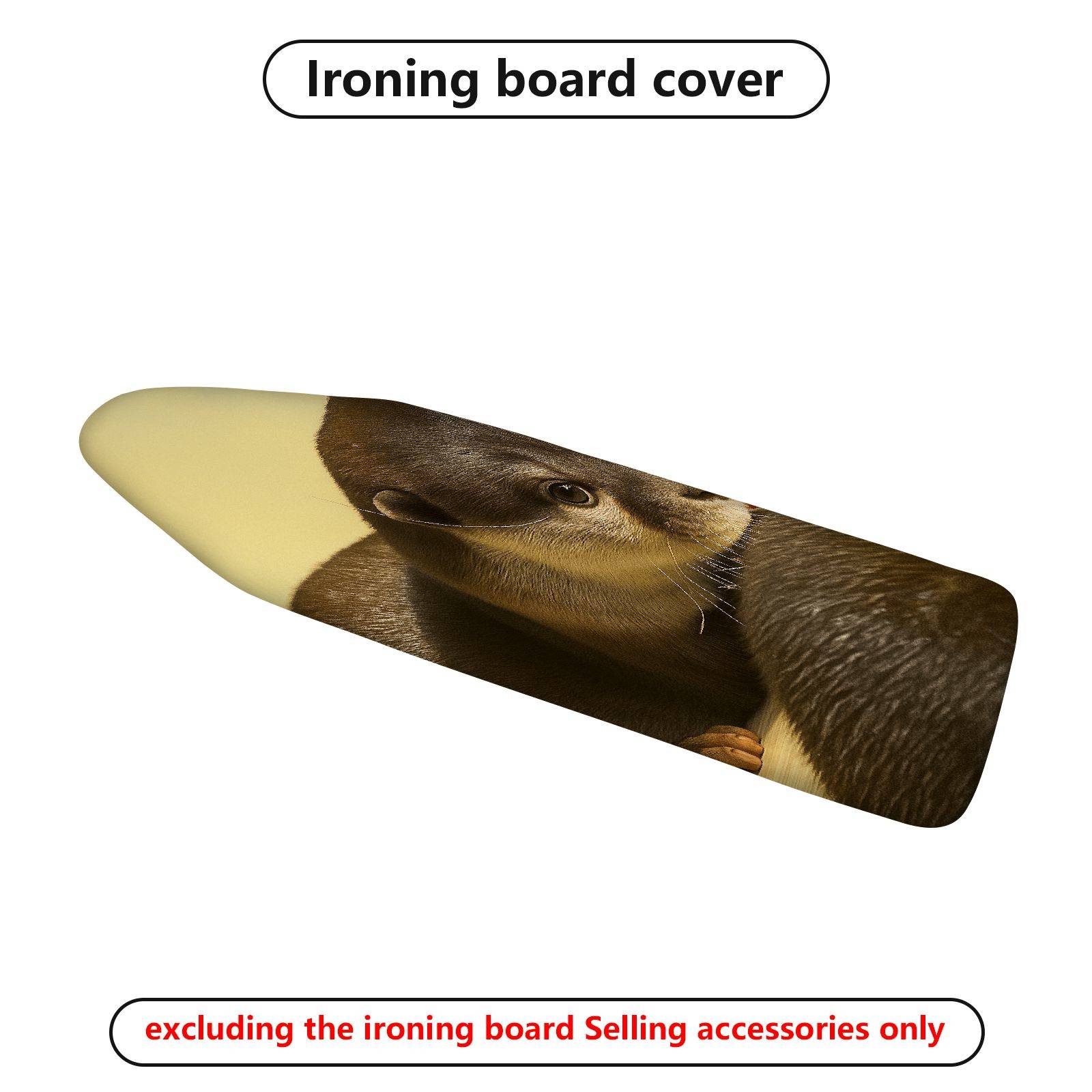 1-Piece Animal Otter Wildlife  Ironing Board Cover, Universal Size, Without Board