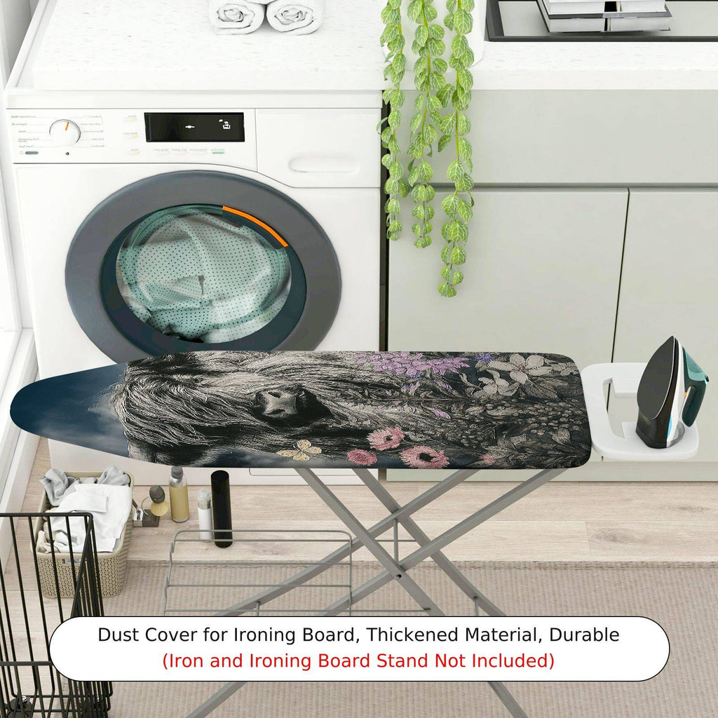 1-Piece Floral Animal Nature  Ironing Board Cover, Universal Size, Without Board