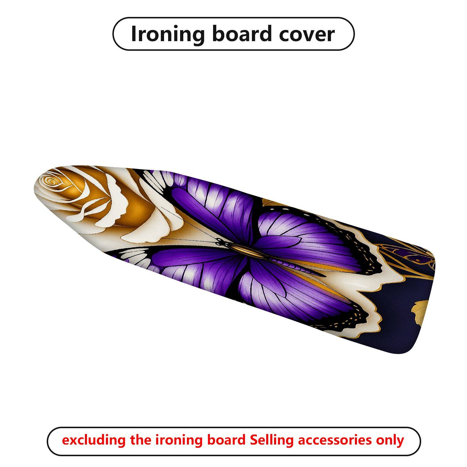 1-Piece butterfly floral abstract  Ironing Board Cover, Universal Size, Without Board