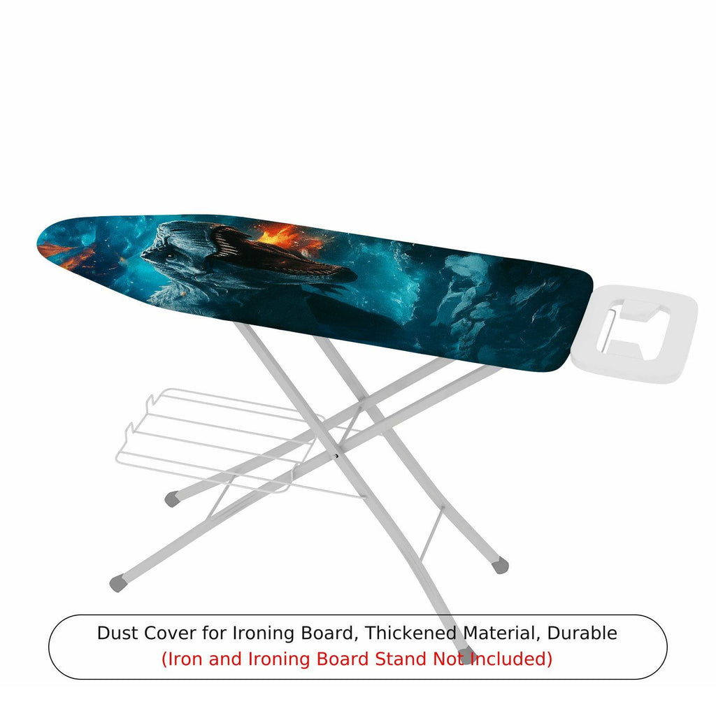 1-Piece Fantasy Dragon Ocean Scene  Ironing Board Cover, Universal Size, Without Board