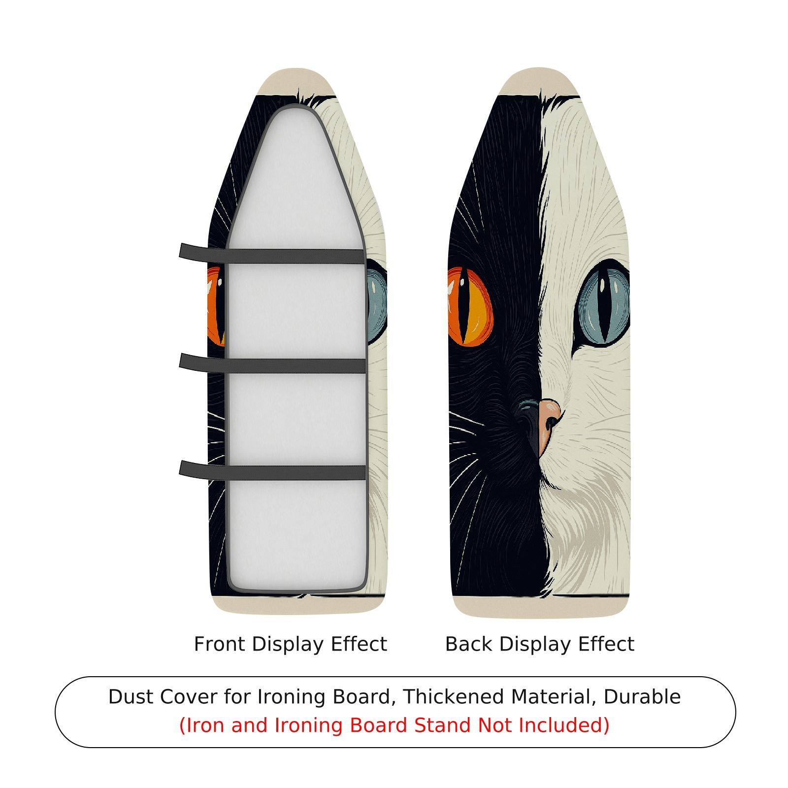 1-Piece Cat Animal Pattern  Ironing Board Cover, Universal Size, Without Board
