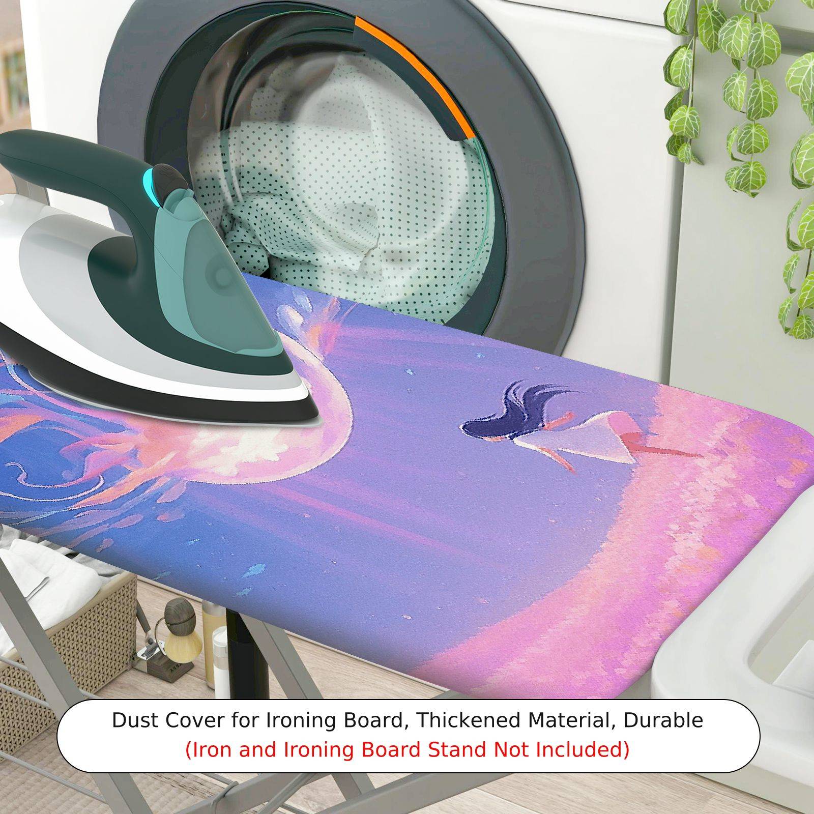 1-Piece Ocean  Fantasy  Ironing Board Cover, Universal Size, Without Board
