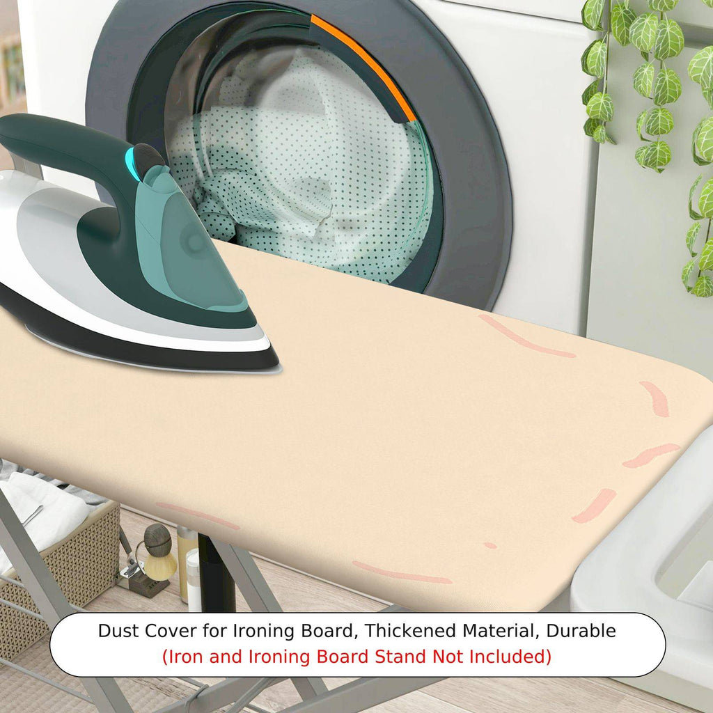 1-Piece Abstract Pink White Pattern  Ironing Board Cover, Universal Size, Without Board