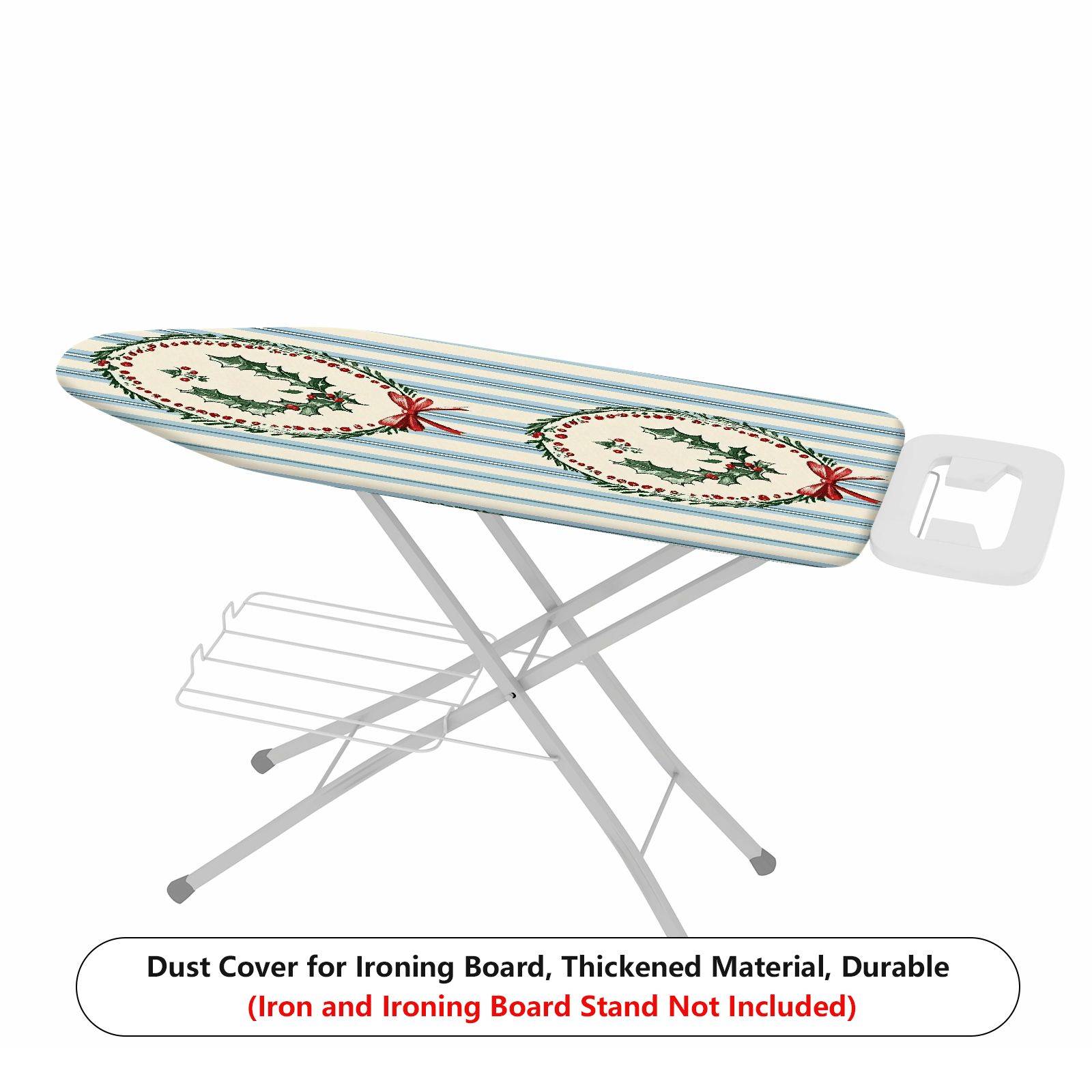 1-Piece Christmas Holly Festive  Ironing Board Cover, Universal Size, Without Board
