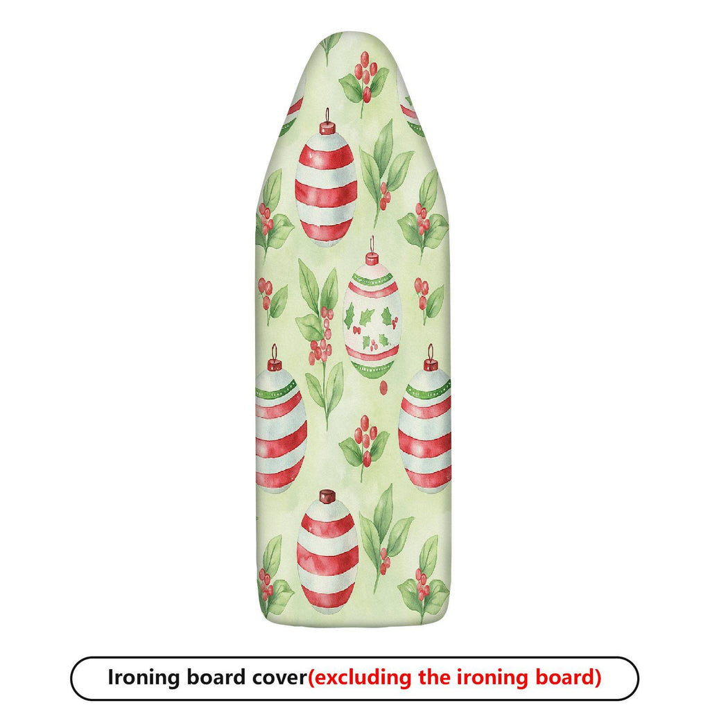1-Piece Christmas Ornament Holly Berry  Ironing Board Cover, Universal Size, Without Board