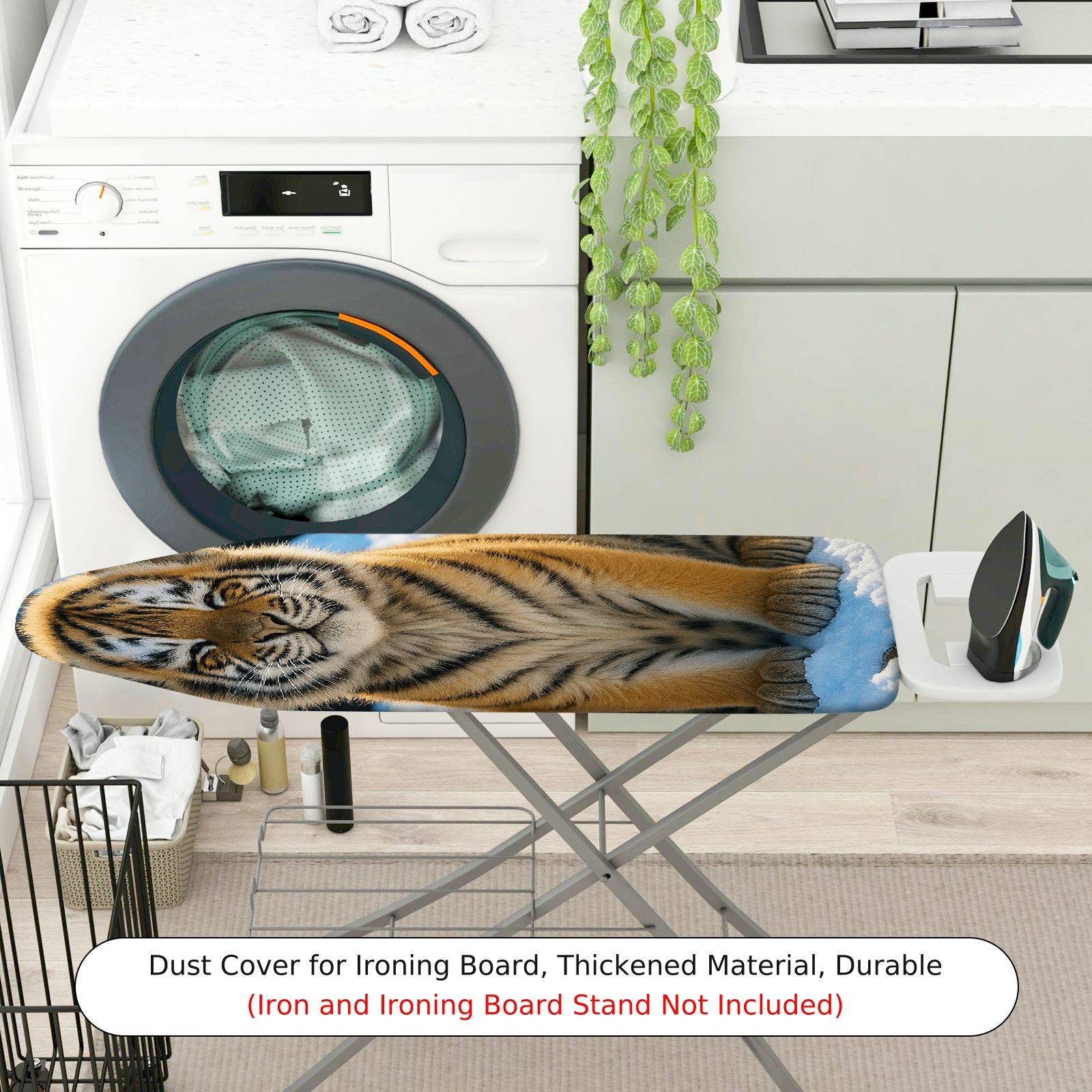 1-Piece Tiger Animal Nature  Ironing Board Cover, Universal Size, Without Board