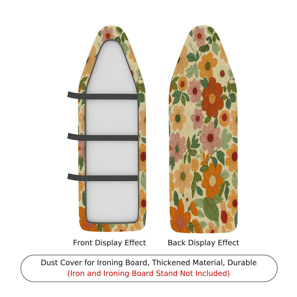 1-Piece Floral Pattern Vintage Retro  Ironing Board Cover, Universal Size, Without Board