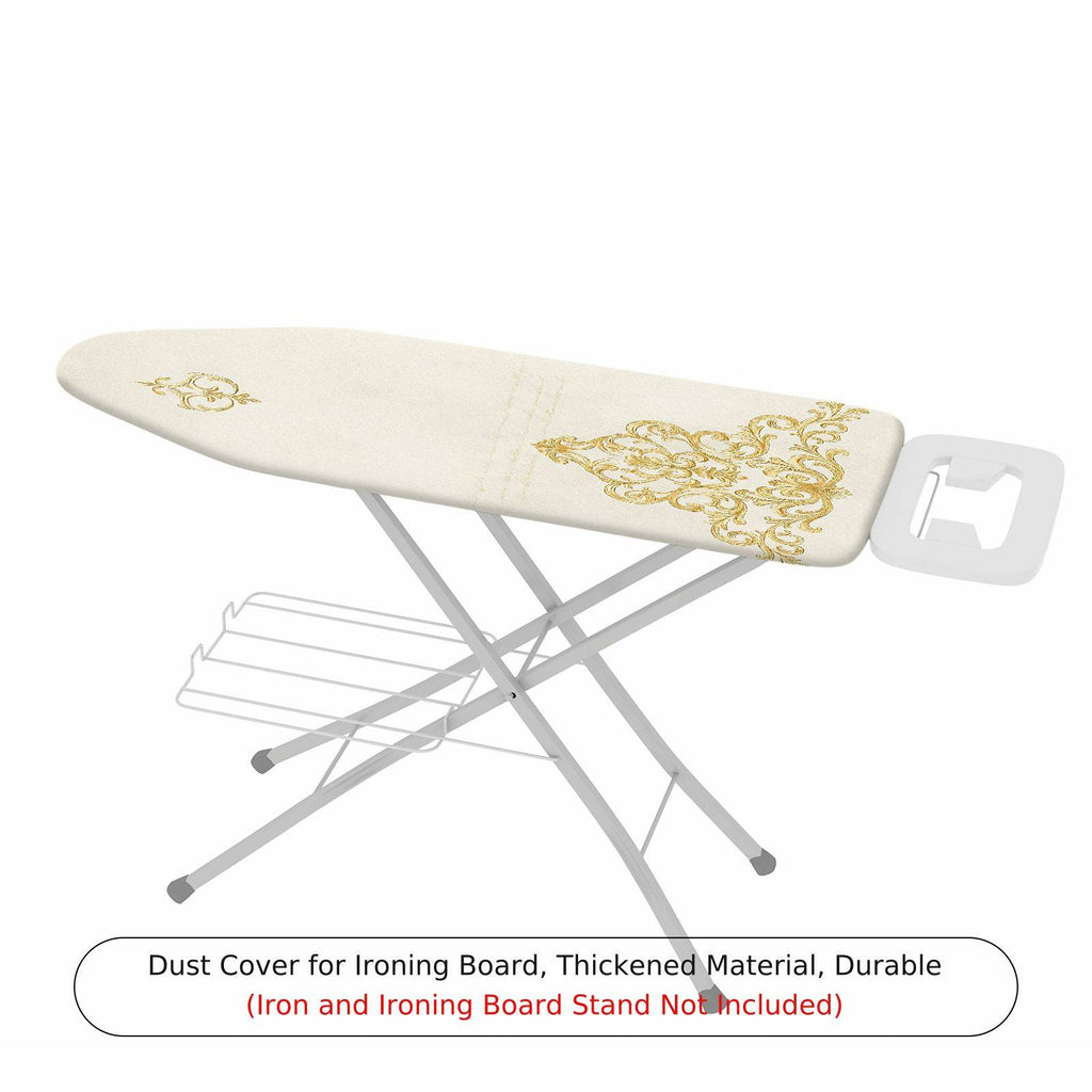 1-Piece Elegant Beige Patterned  Ironing Board Cover, Universal Size, Without Board