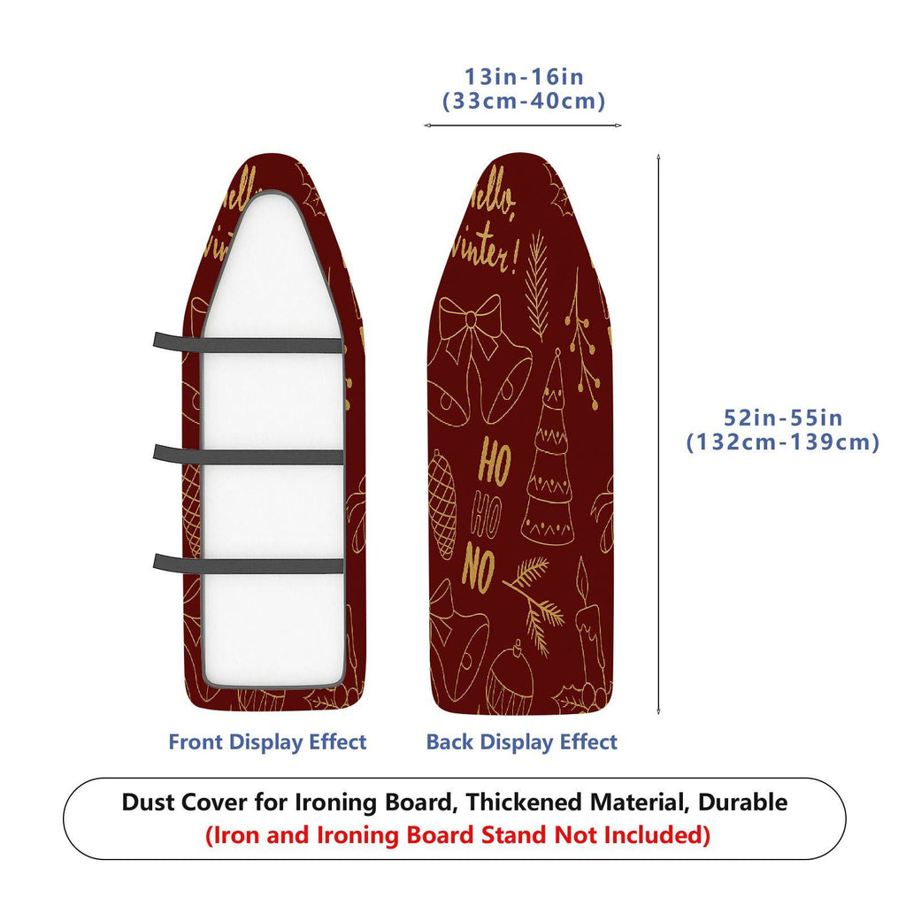 1-Piece Christmas Holiday Winter  Ironing Board Cover, Universal Size, Without Board