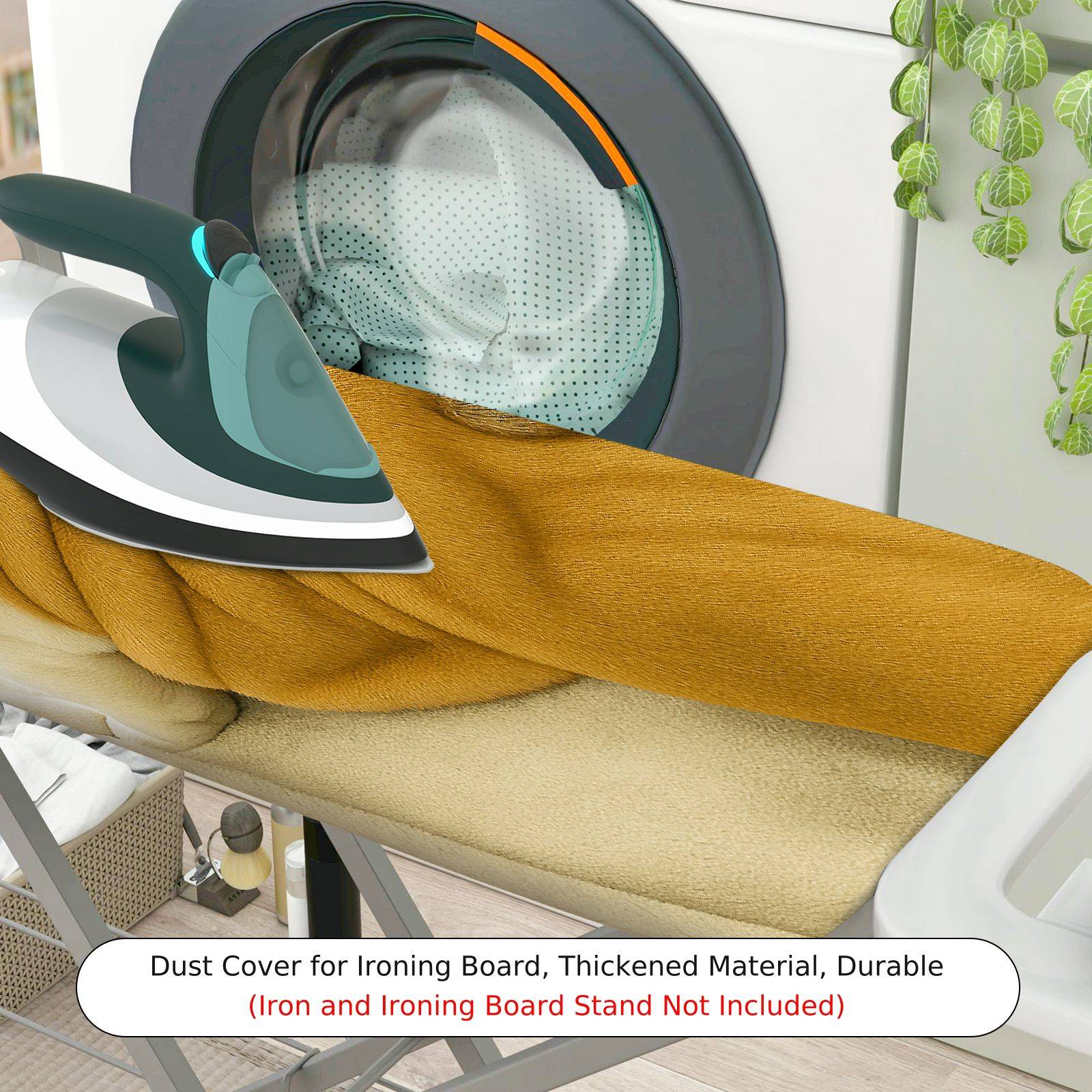1-Piece Dog Beige Cozy  Ironing Board Cover, Universal Size, Without Board