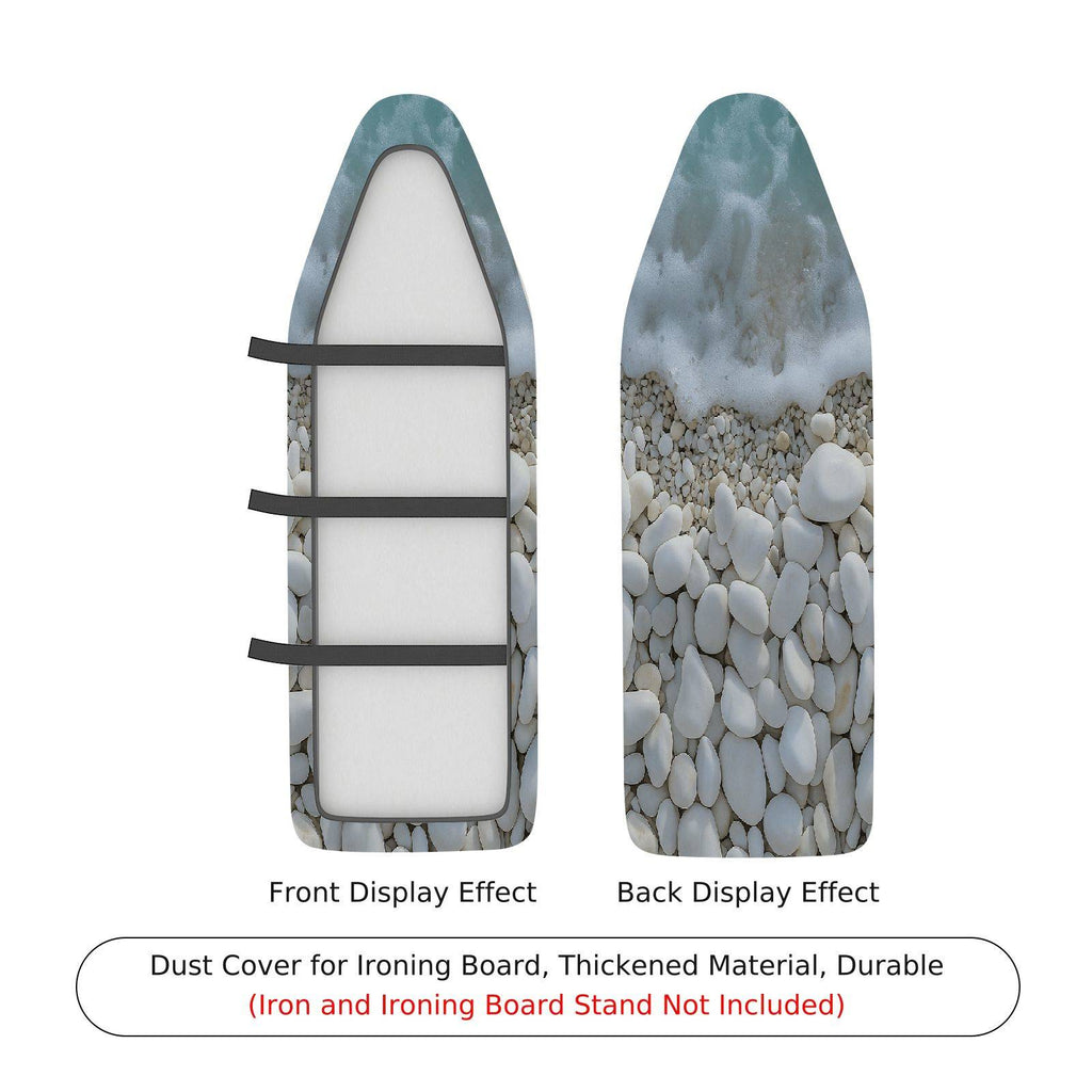 1-Piece Pebbles Ocean Beach  Ironing Board Cover, Universal Size, Without Board