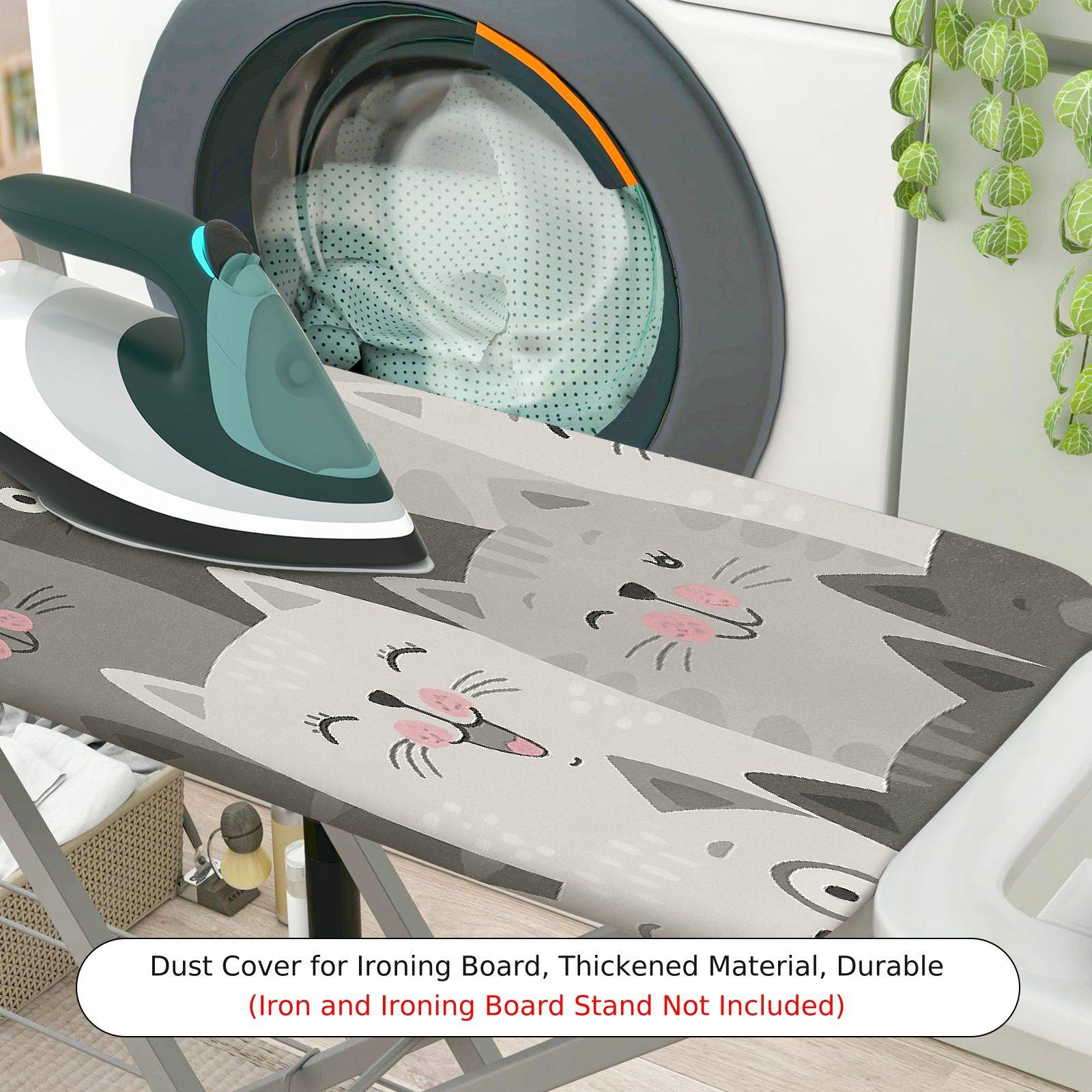 1-Piece Cat Pattern Animal Cute  Ironing Board Cover, Universal Size, Without Board
