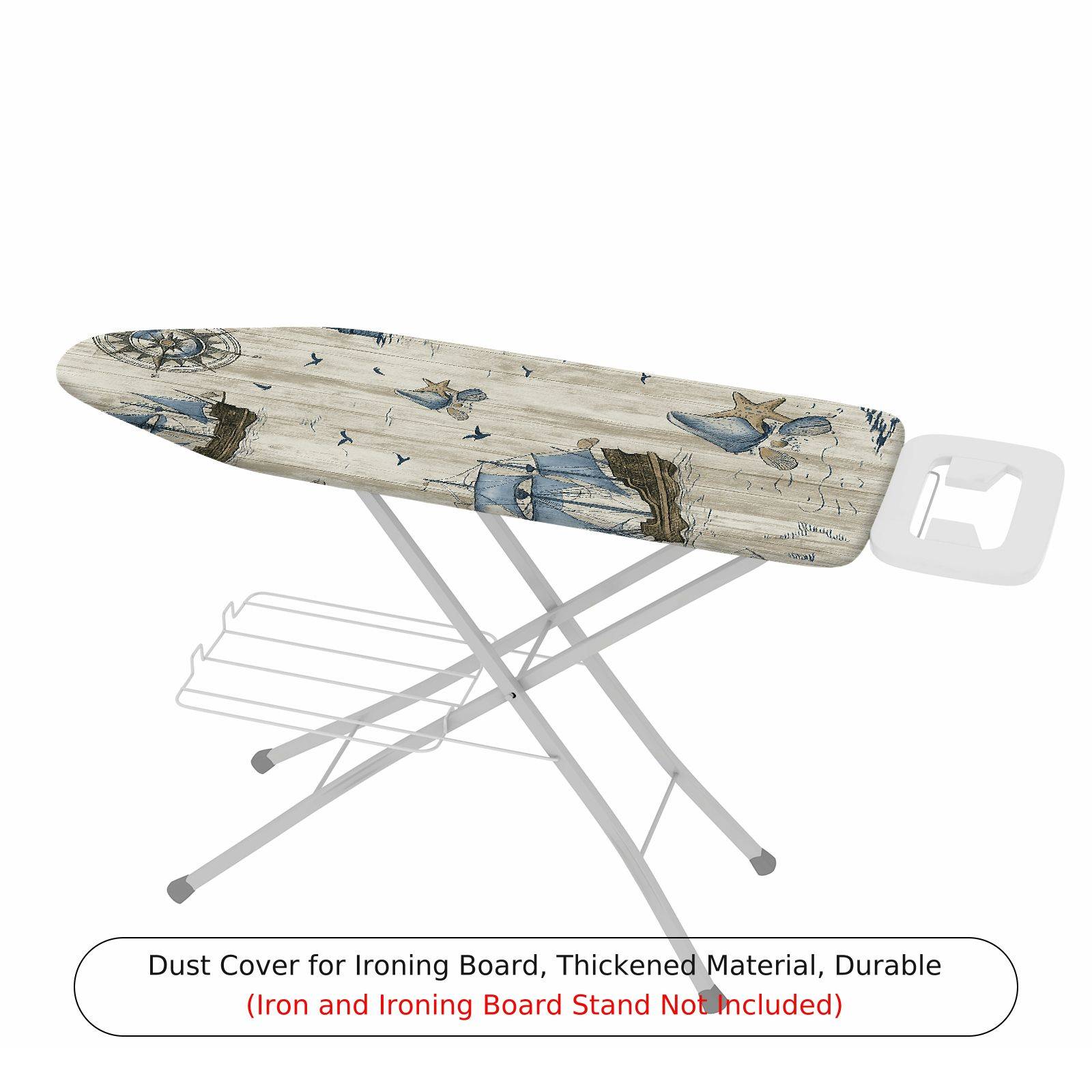 1-Piece Nautical Sailboat Ocean  Ironing Board Cover, Universal Size, Without Board