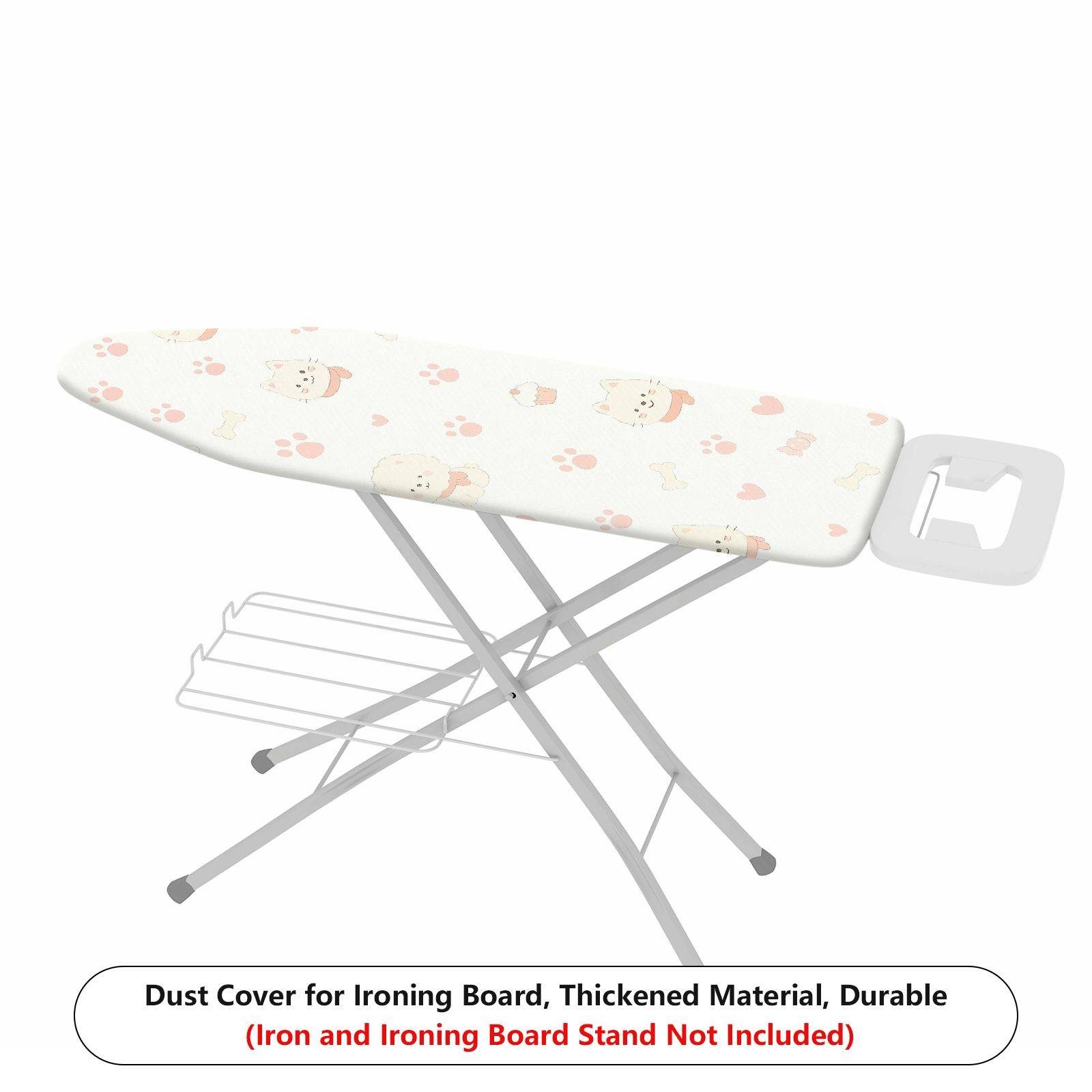 1-Piece Animal Paw Print Cat Dog Heart  Ironing Board Cover, Universal Size, Without Board