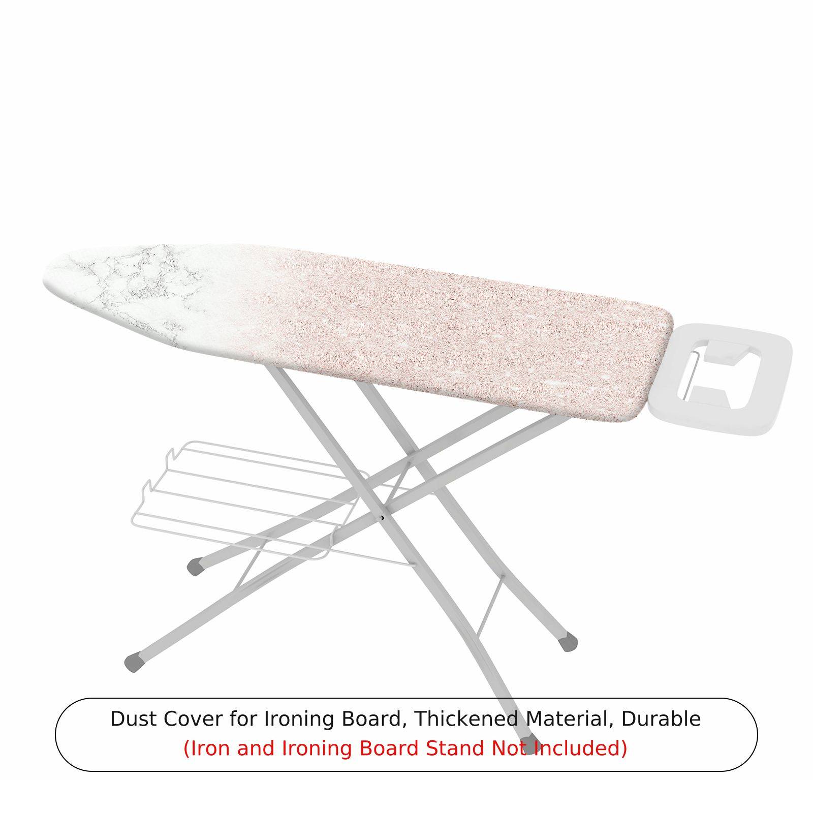 1-Piece Marble Pattern Elegant Design Pink  Ironing Board Cover, Universal Size, Without Board