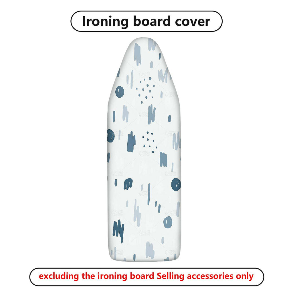 1-Piece Abstract Art Pattern White Blue Splash  Ironing Board Cover, Universal Size, Without Board