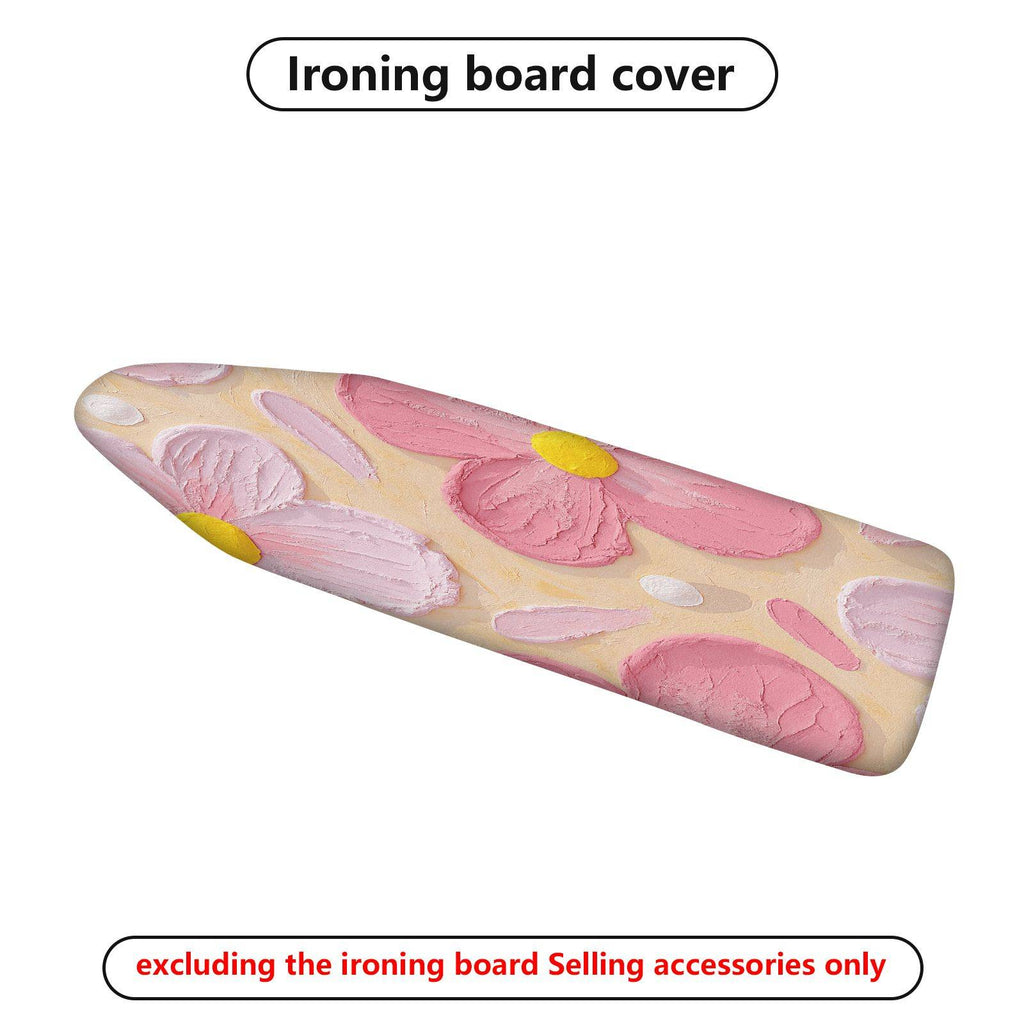 1-Piece Pink Floral Pattern Decorative  Ironing Board Cover, Universal Size, Without Board