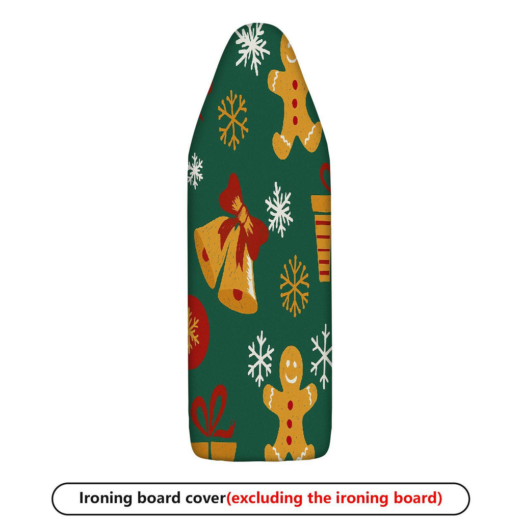 1-Piece Christmas bells gingerbread snowflakes  Ironing Board Cover, Universal Size, Without Board