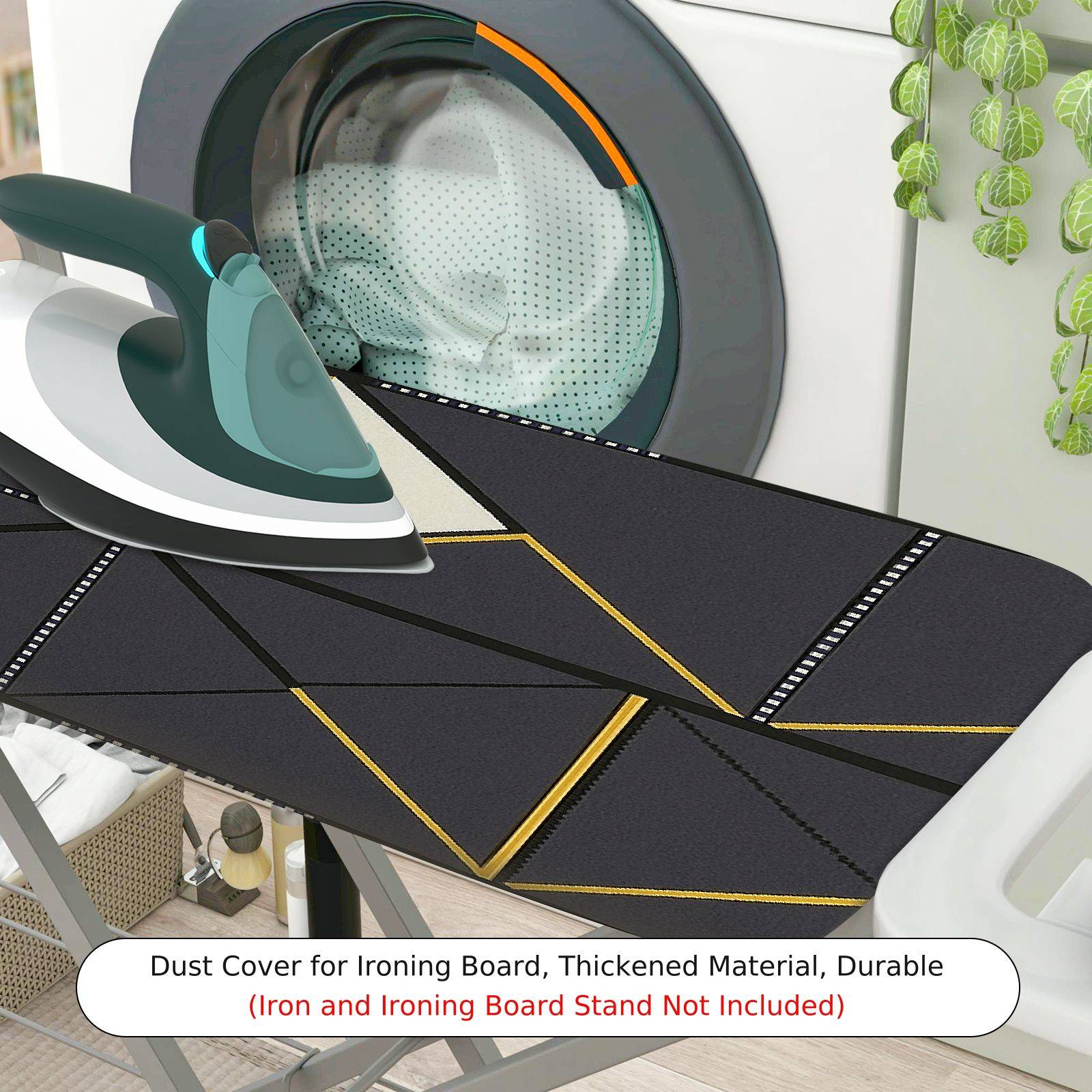 1-Piece Geometric Abstract Modern  Ironing Board Cover, Universal Size, Without Board