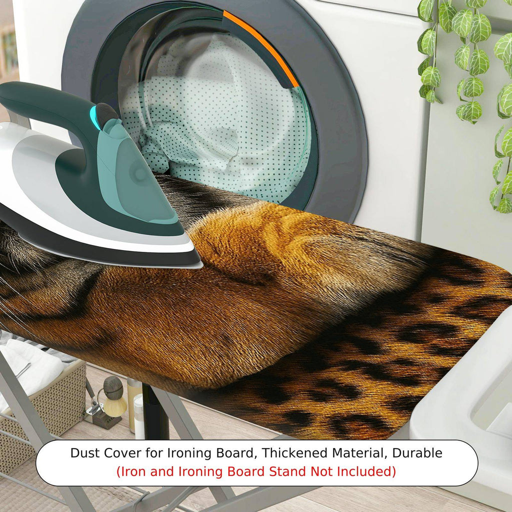 1-Piece Tiger Animal Print Jungle  Ironing Board Cover, Universal Size, Without Board