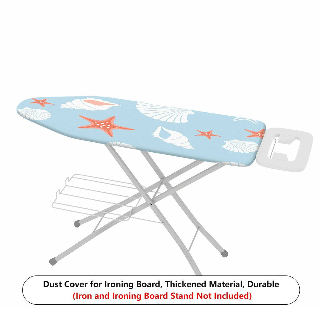 1-Piece Ocean Coastal Seashells  Ironing Board Cover, Universal Size, Without Board
