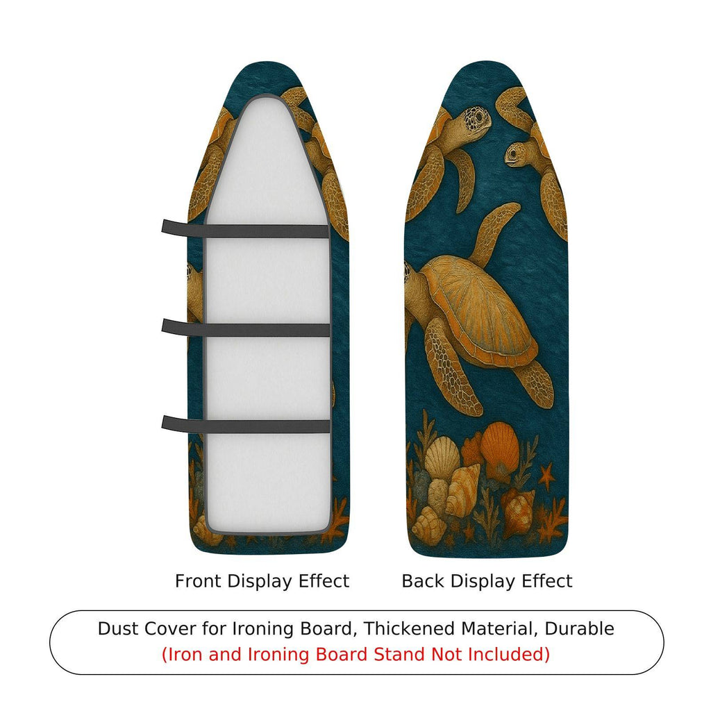 1-Piece Sea Turtle Ocean Marine Life  Ironing Board Cover, Universal Size, Without Board