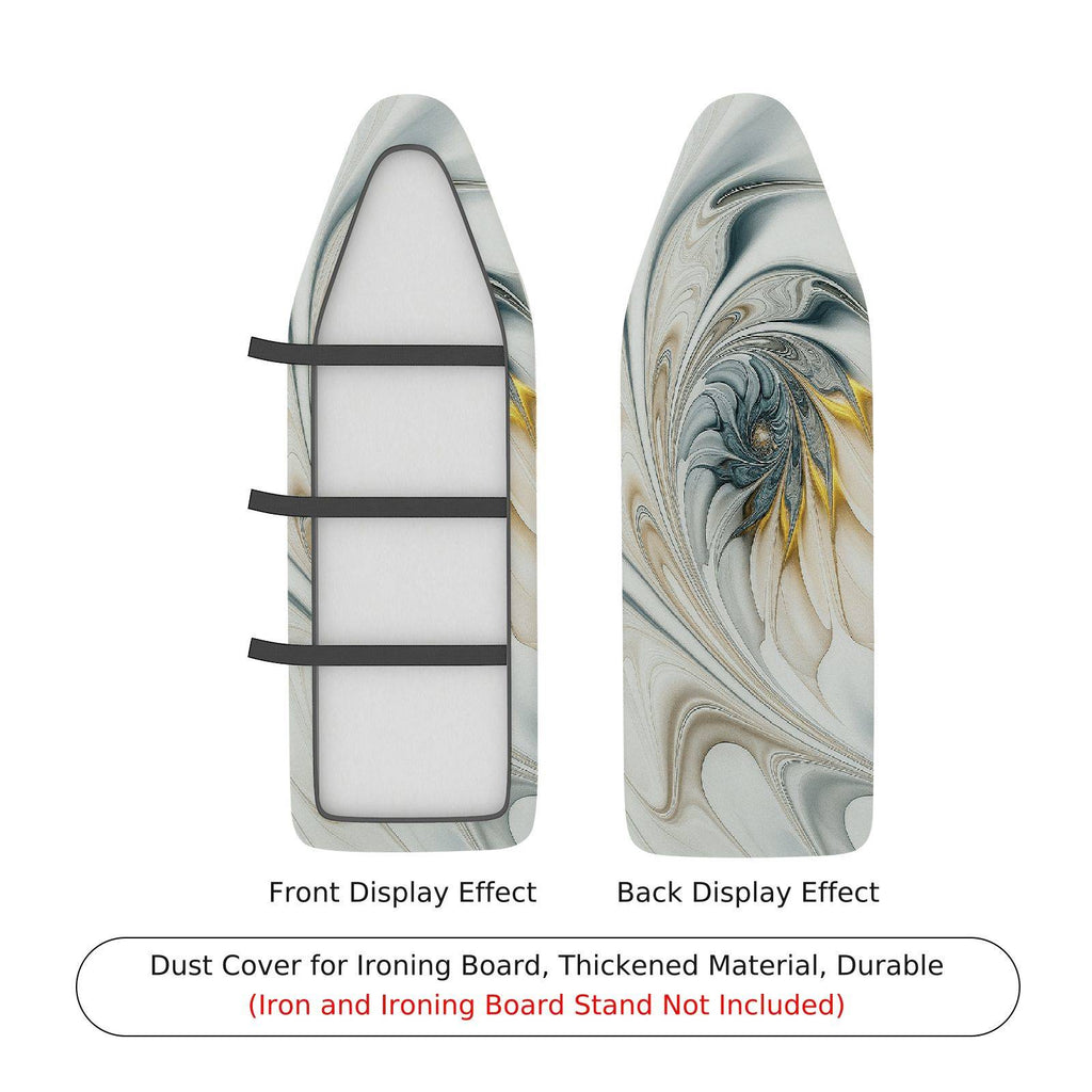 1-Piece Abstract Swirl Gray  Ironing Board Cover, Universal Size, Without Board