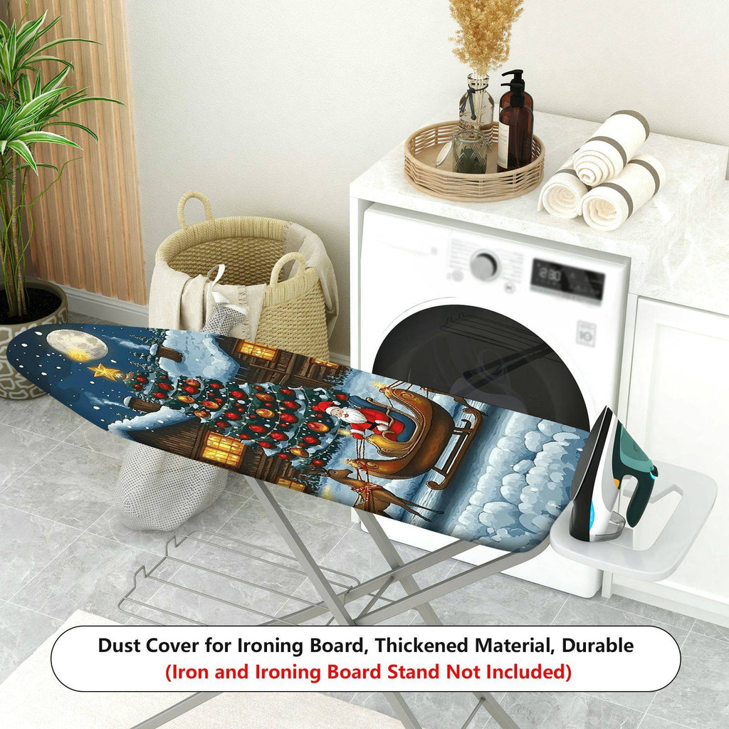 1-Piece Christmas Winter Santa  Ironing Board Cover, Universal Size, Without Board