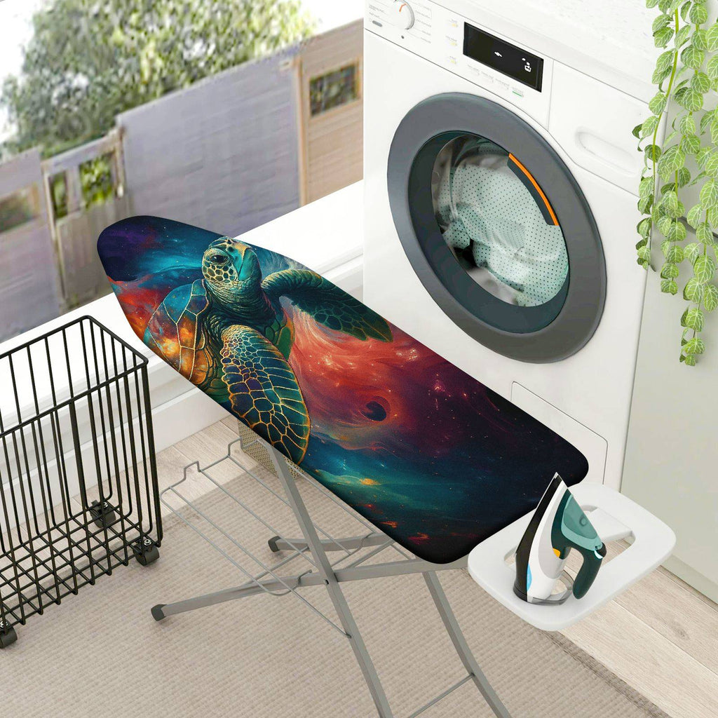 1-Piece Ocean Turtle Space  Ironing Board Cover, Universal Size, Without Board