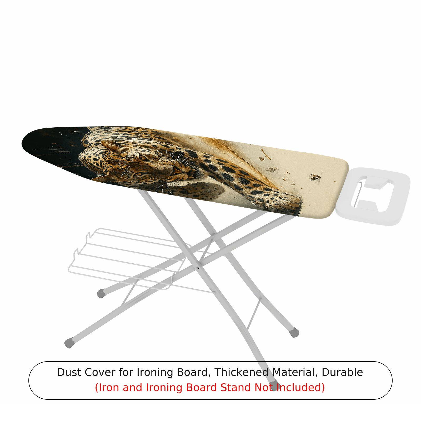 1-Piece Leopard Animal Print Jungle  Ironing Board Cover, Universal Size, Without Board