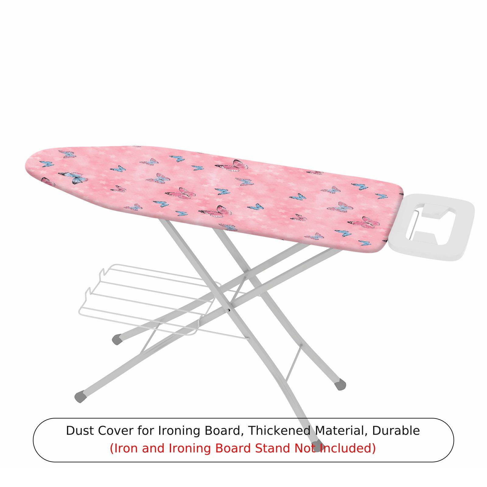 1-Piece Butterfly Pink Floral  Ironing Board Cover, Universal Size, Without Board