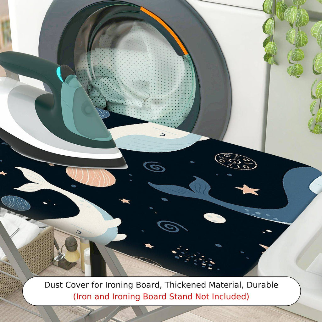 1-Piece Whale Starry Sky Ocean  Ironing Board Cover, Universal Size, Without Board