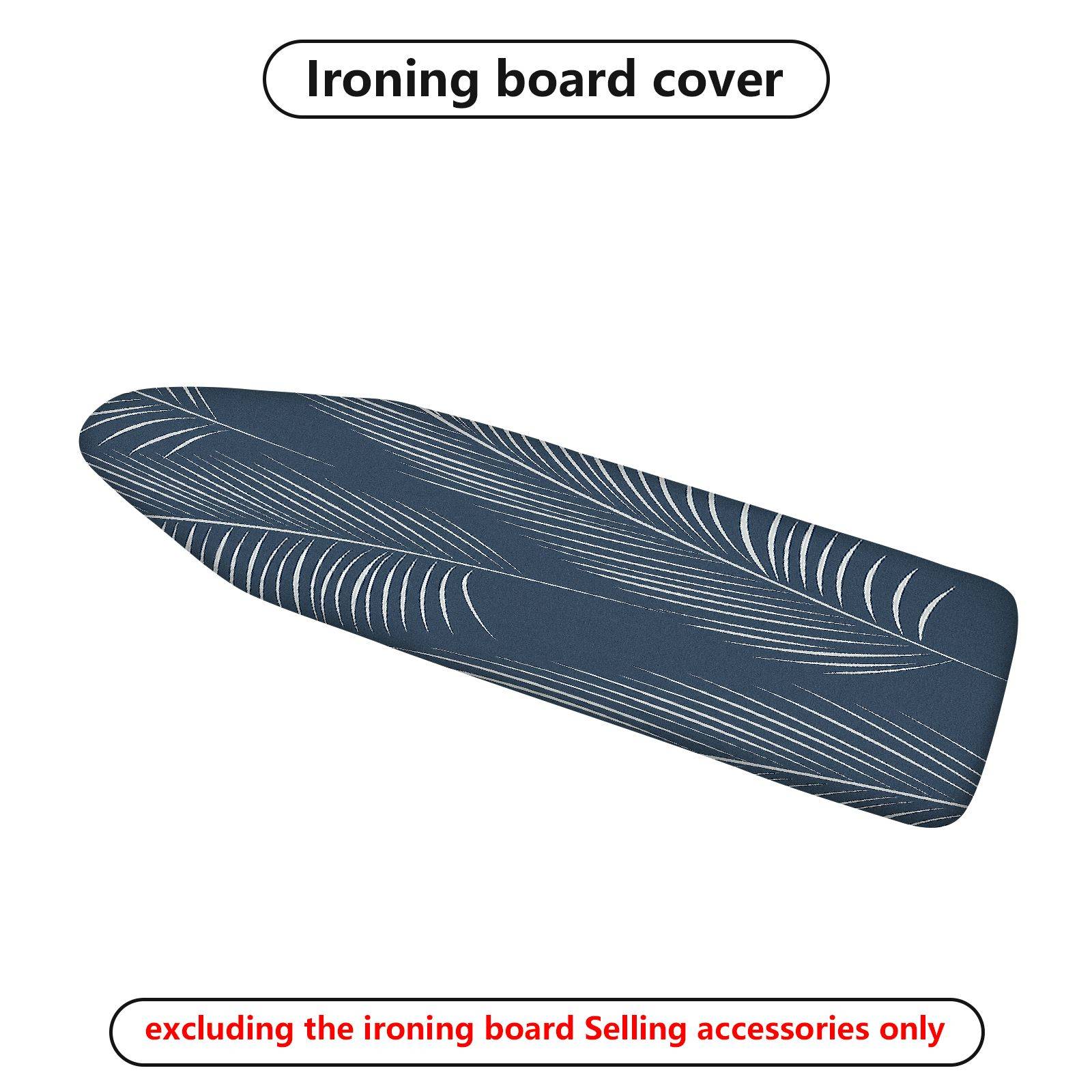 1-Piece Abstract Leaf Pattern Navy  Ironing Board Cover, Universal Size, Without Board